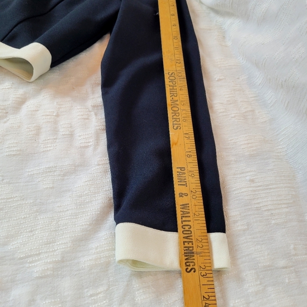 Sante Fe vintage cropped black lady jacket with white trim gold buttons fancy 6 - Picture 8 of 12